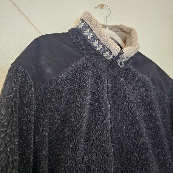 ALF BY KUHL full zip deep Pile fleece jacket! size L - Picture 4 of 10